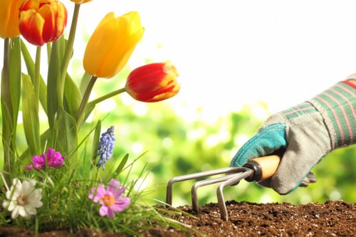 Landscapers Colindale card payment options shown with Visa and Mastercard security